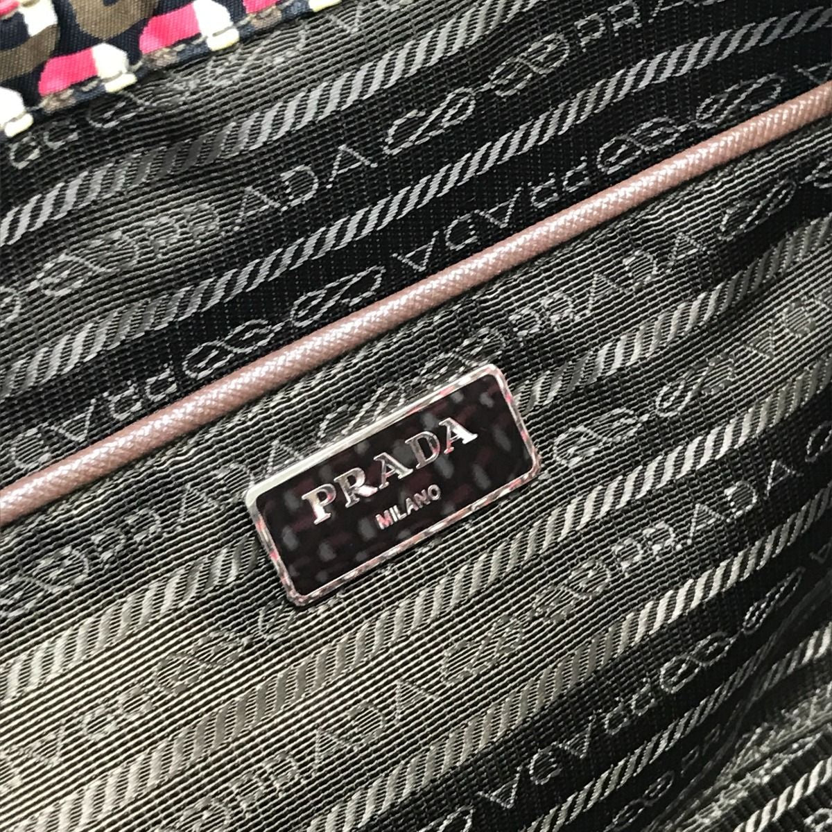 Prada Tote Bag Miss Ing Shoulder Strap Signs of Use Nylon B4001t Red