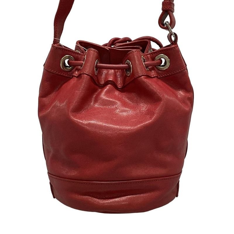 Saint Laurent Paris Shoulder Bag Rider Shoulder Bag 333479 Red Leather