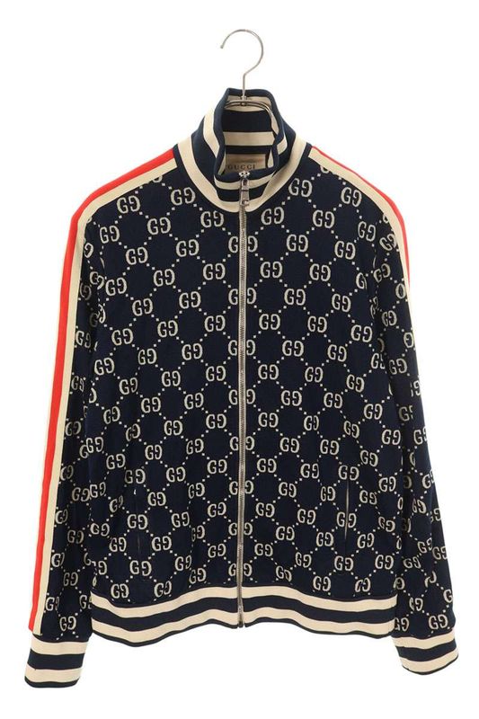 Gucci 496919 X9v05 GG Jacquard Technical Jersey Blouson Men's L