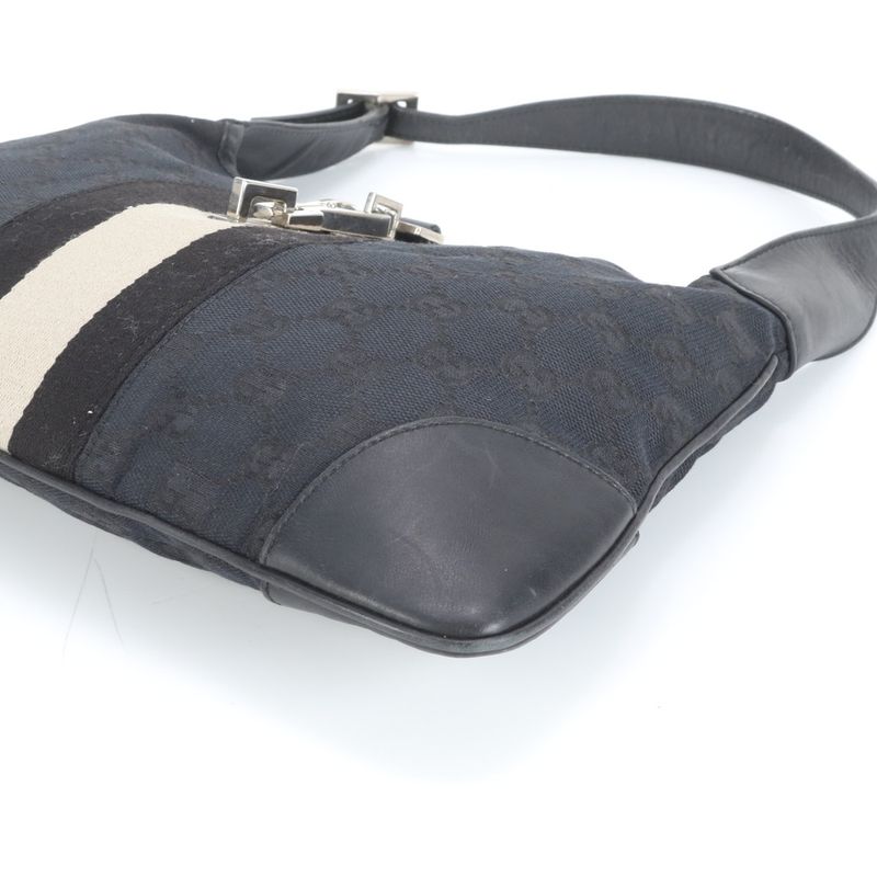 Gucci GG Canvas Jackie Leather Shoulder Bag Shoulder One Shoulder 001-4057 Tote