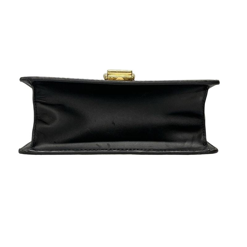 Gucci Shoulder Bag Sylvie Mini 431666 Black Green And Red Chain Shoulder Leather