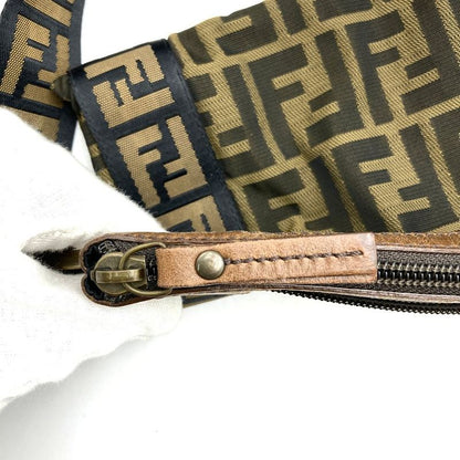 Fendi 2386 7va187 Waist Bag Shoulder Bag Body Bag Zucca Nylon Canvas Leather