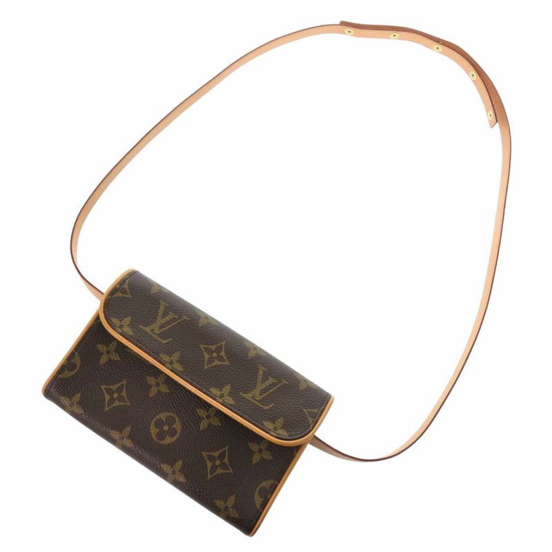 Louis Vuitton Pochette Florentine Monogram M51855 Strap L Size Waist Bag LV