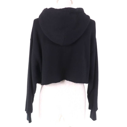 Gucci 22AW 688197 100% Cotton Hollywood Babylon Cropped Hoodie With Rhinestones