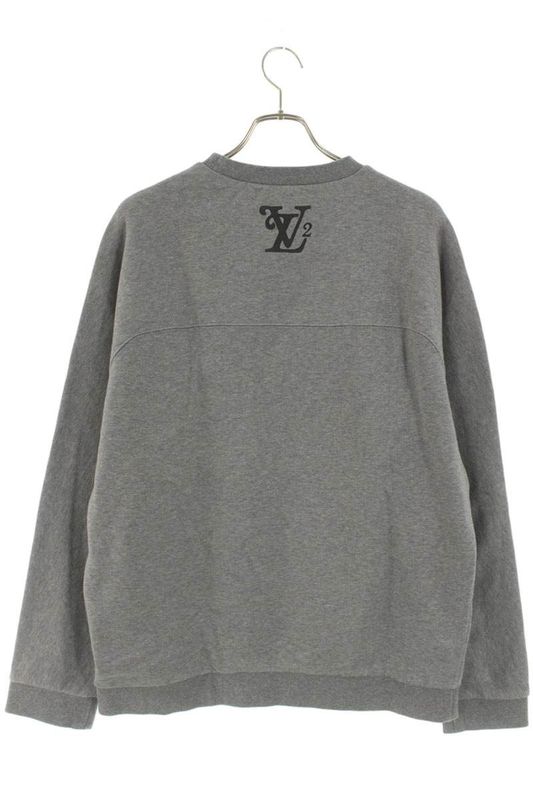 Louis Vuitton 20AW Rm202m UYR Hjy13w Squared LV Crewneck Sweatshirt Men's XL