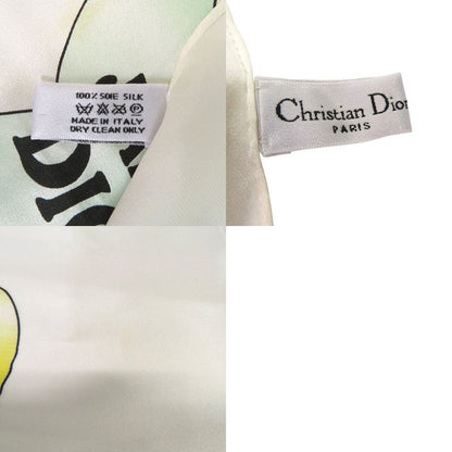 Christian Dior J'adore DIOR Scarf Heart Ribbon Flower Girl Silk White 0026