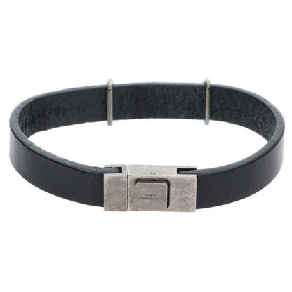 Saint Laurent Paris 485466 Cassandra Logo Leather Bracelet Men's L 17