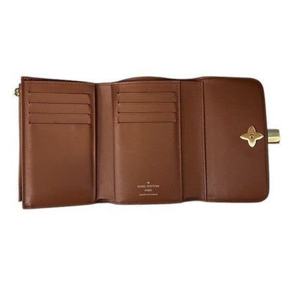 Louis Vuitton Monogram Portefeuille Flower Compact M67504 Trifold Wallet For