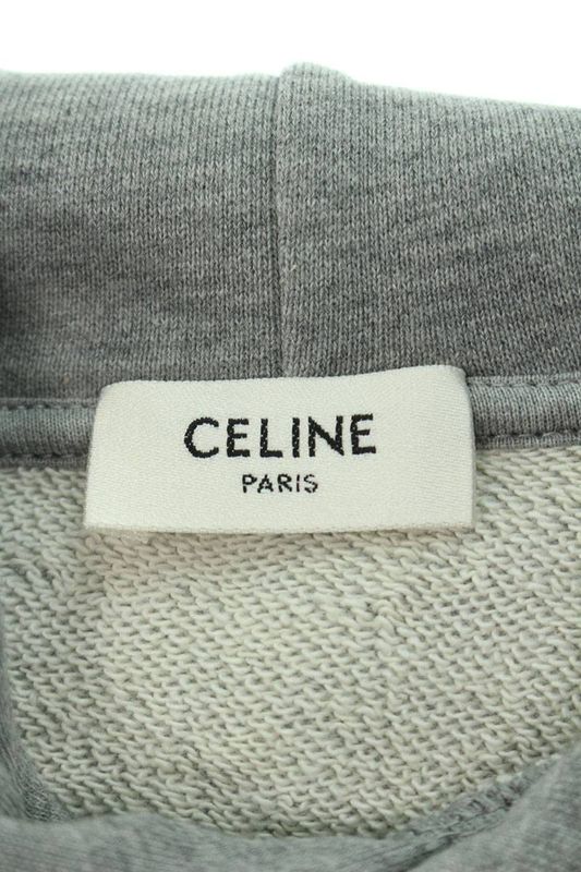 Celine 23AW 2y65d670q Logo Print Loose Hoodie Men's M