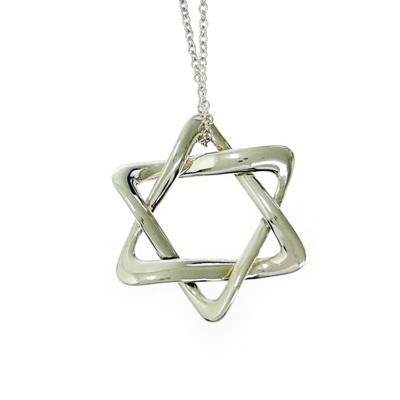 Tiffany & Co Silver Elsa Peretti Star of David Necklace 3.3g 925 Engraved