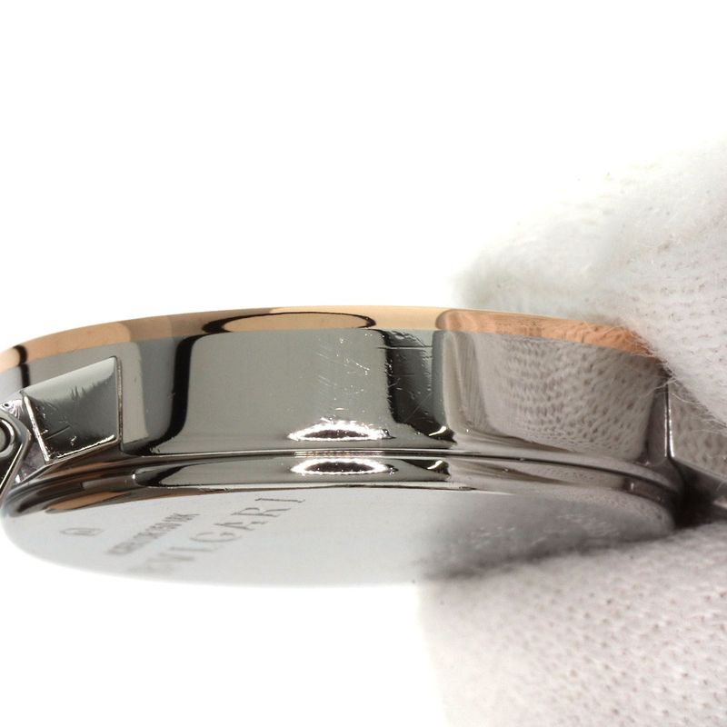 Bvlgari Bbp23sg Bvlgari 12P Diamond Watch SS Ssx18k Pink Gold Ladies