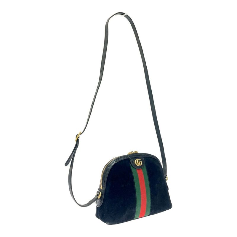 Gucci 499621 and 486628 Suede Ophidia Ggmarmont Shoulder Bag Black 371302