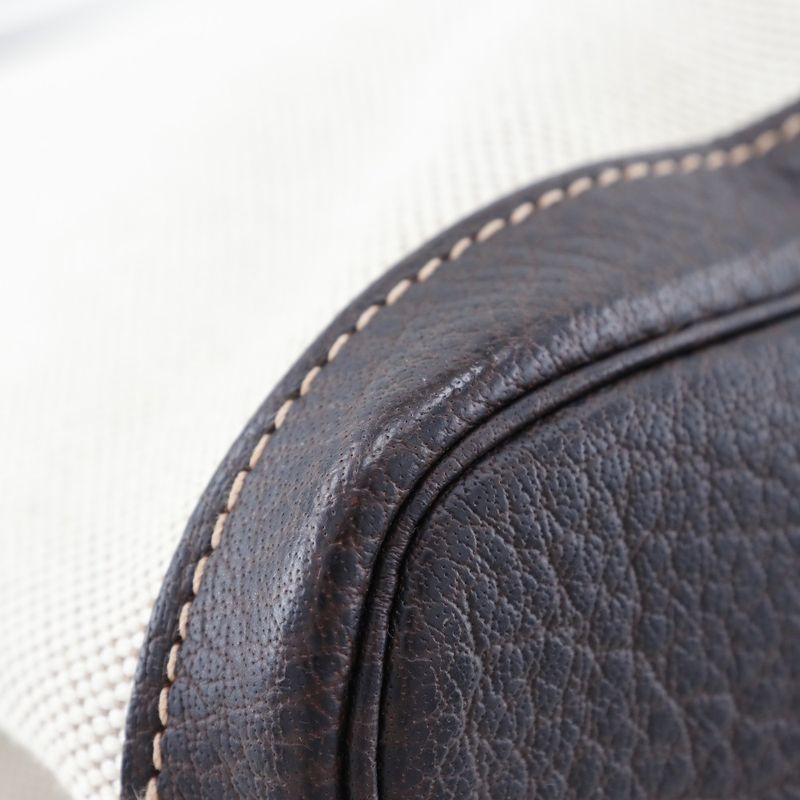 Hermes Garden Party 36 PM Toile Ash Marron Beige/brown □H Ladies Tote Bag