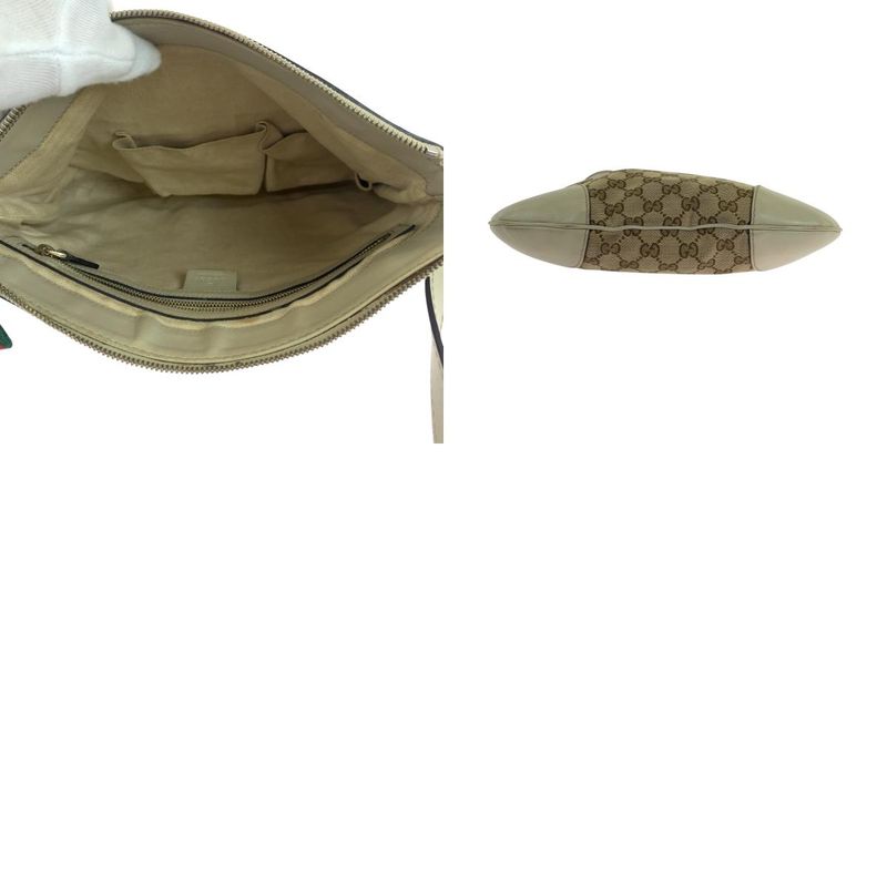 Gucci Sherry Line Mayfair Beige Ivory Gold Hardware GG Canvas 257065 Shoulder