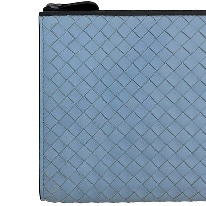 Bottega Veneta Lshaped Zipper Document Case Blueblack
