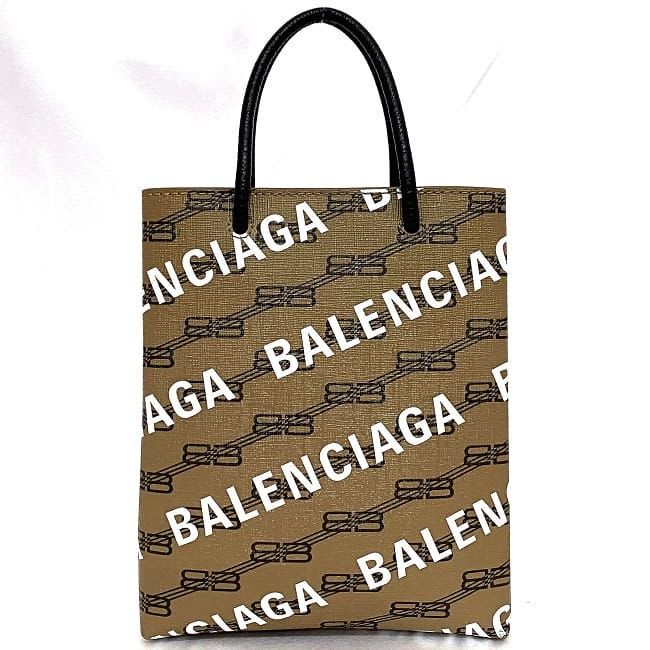Balenciaga Shoulder Bag Shopping Phone Beige
