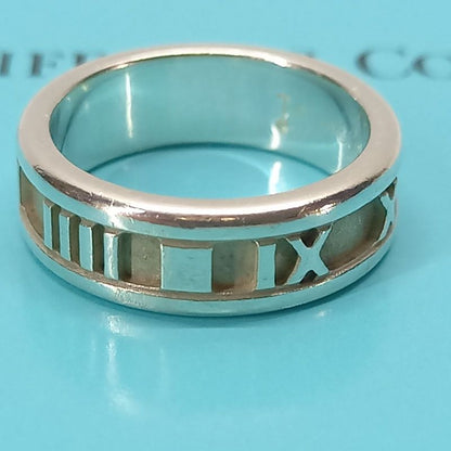 Size 12 6mm (0.24in) Atlas Ring 925 Silver Tiffany &co