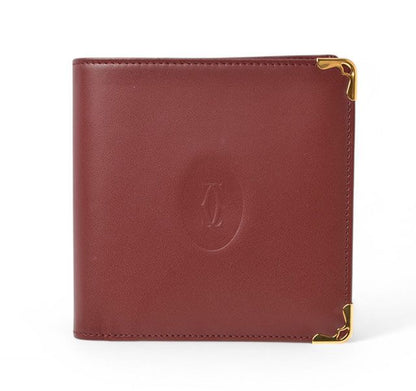 Cartier Fold Wallet Vintage Cartier Men's Wallet Must De Cartier Bordeaux