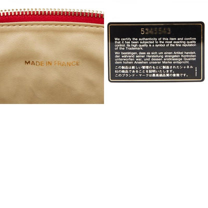 Chanel Coco Mark Vanity Bag Handbag Red Caviar Skin Ladies Chanel