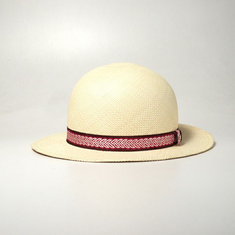 2022Hermes Greta Hat Size 58 Straw Hat <stirrup Illusion> Woven Band Serie