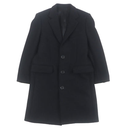 Celine 2m025863c 90% Wool Single Chester Coat With Logo Buttons Black 44 Made