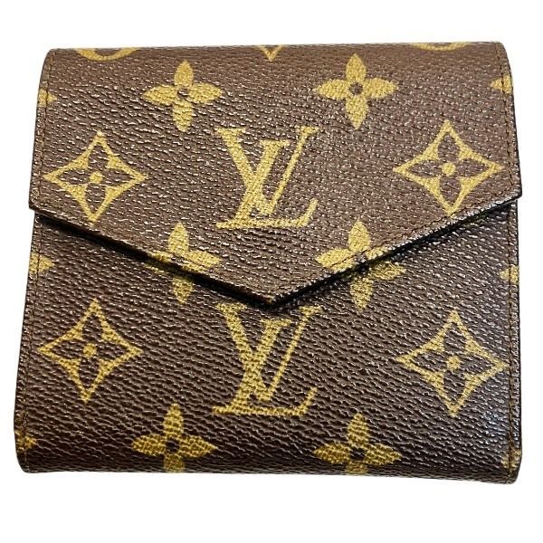 Louis Vuitton Monogram Porte Monebier M61660 Double Hook Trifold Wallet Unisex