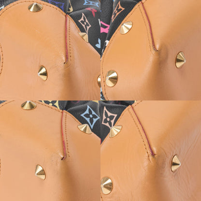 Louis Vuitton Monogram Multicolor Judy MM 2WAY Handbag Noir Black M40255 (gold