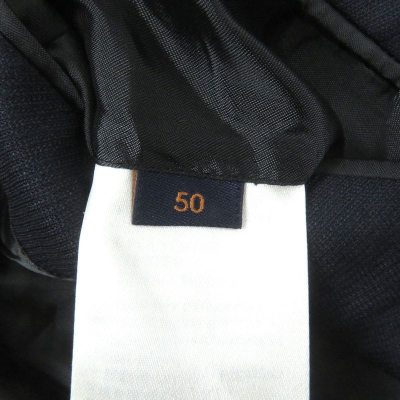 Louis Vuitton PONT NEUF FIT 100% Wool Peaked Lapel Single Tailored Jacket Navy