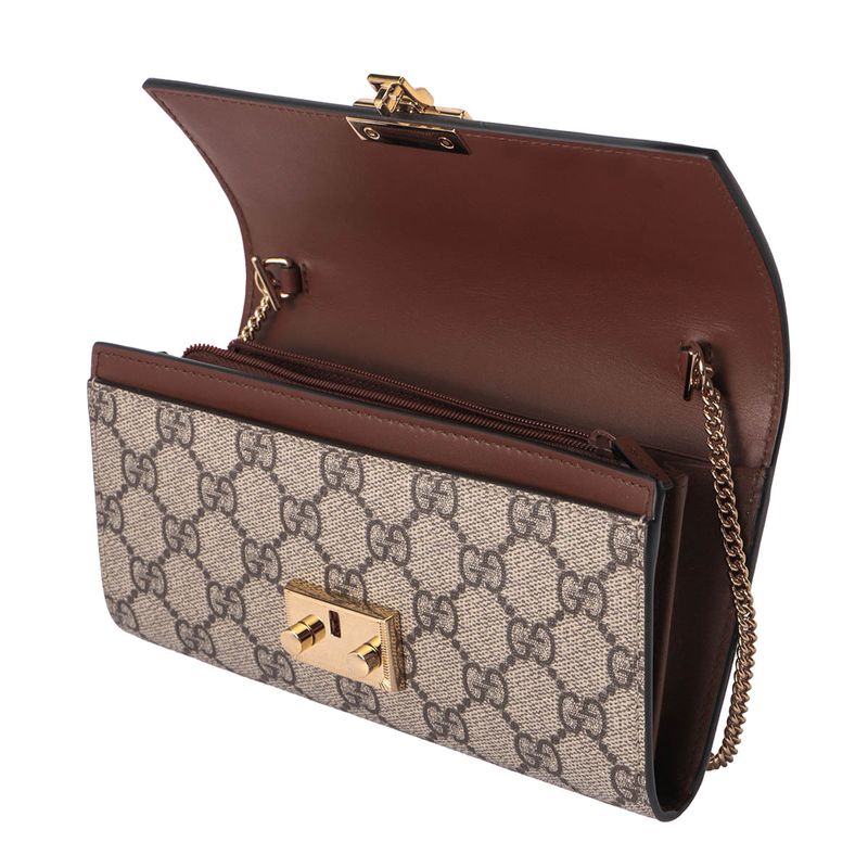 Gucci Long Wallet GG Supreme Brown/black