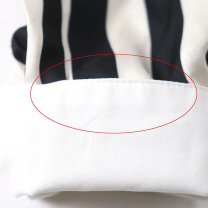 Saint Laurent Paris 2022 694156 100% Silk Striped Long Sleeve Shirt With Gold