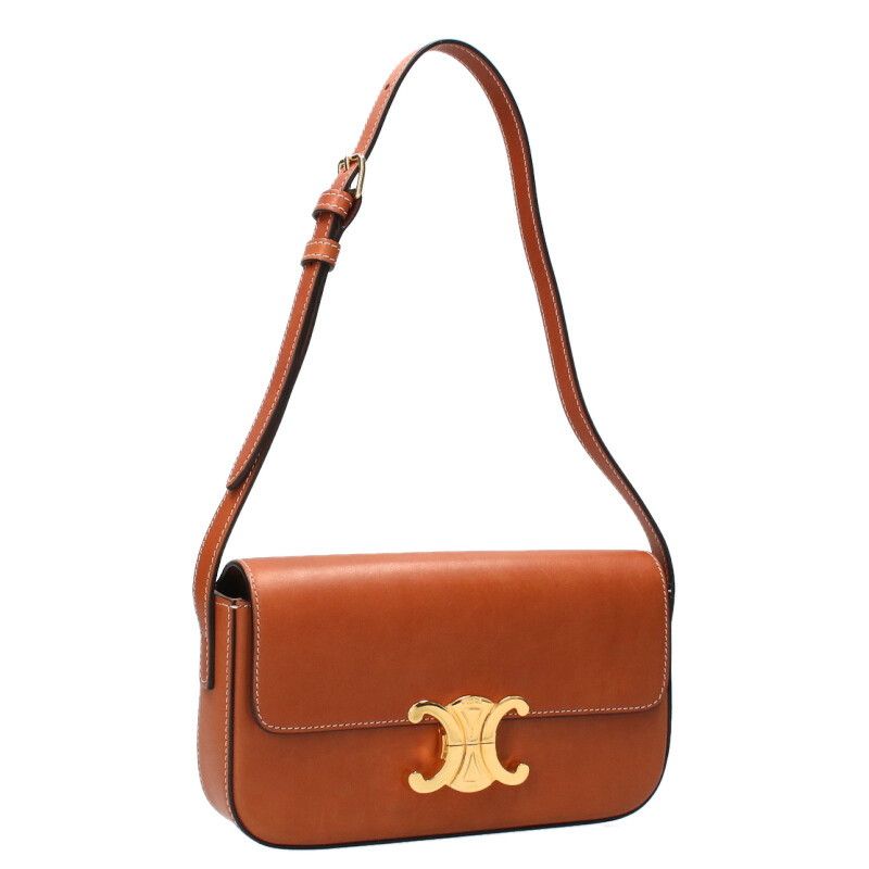 Celine 194143bfn Triomphe Calfskin Shoulder Bag Women