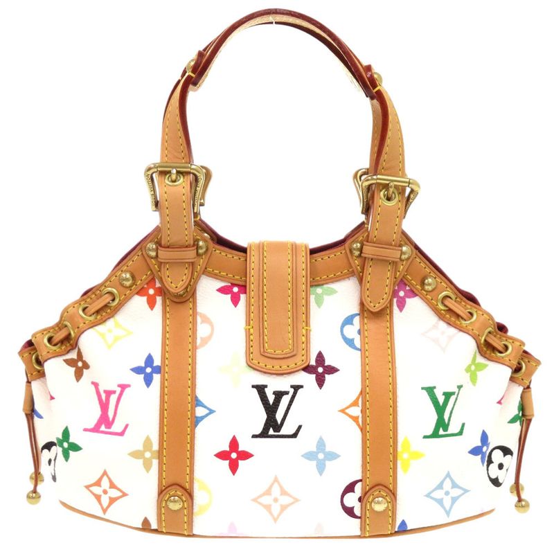 Louis Vuitton Theda PM Monogram Multicolor Bron M92348 Handbag LV 1372 Louis