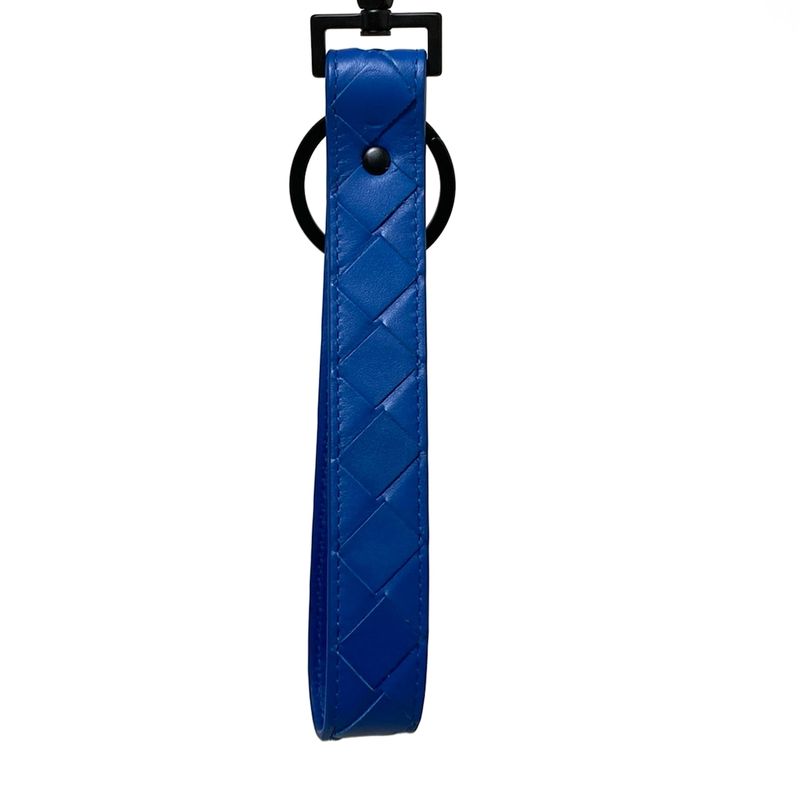 Bottega Veneta Key Holder (charm ) - Blue Leather