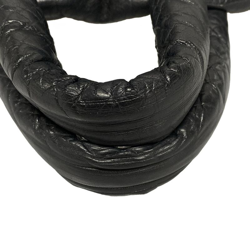 Chanel Tote Bag Coco Cocoon PM Black Lambskin