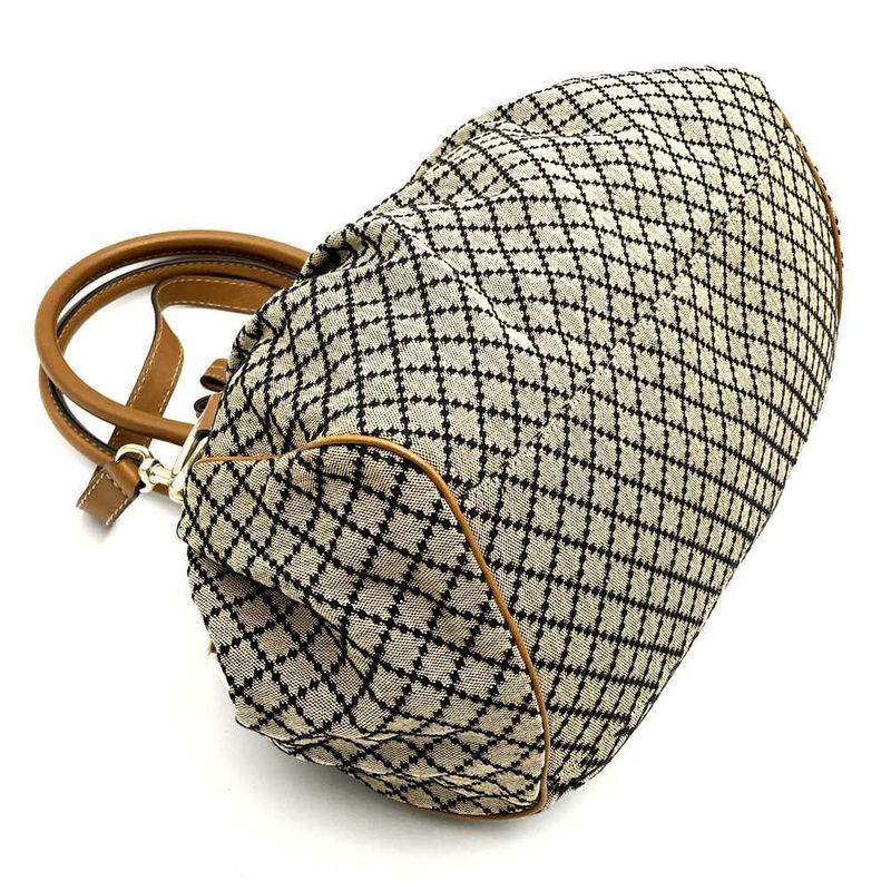 Gucci 223974 Handbag Brown Canvas/leather Ladies Men Fashion