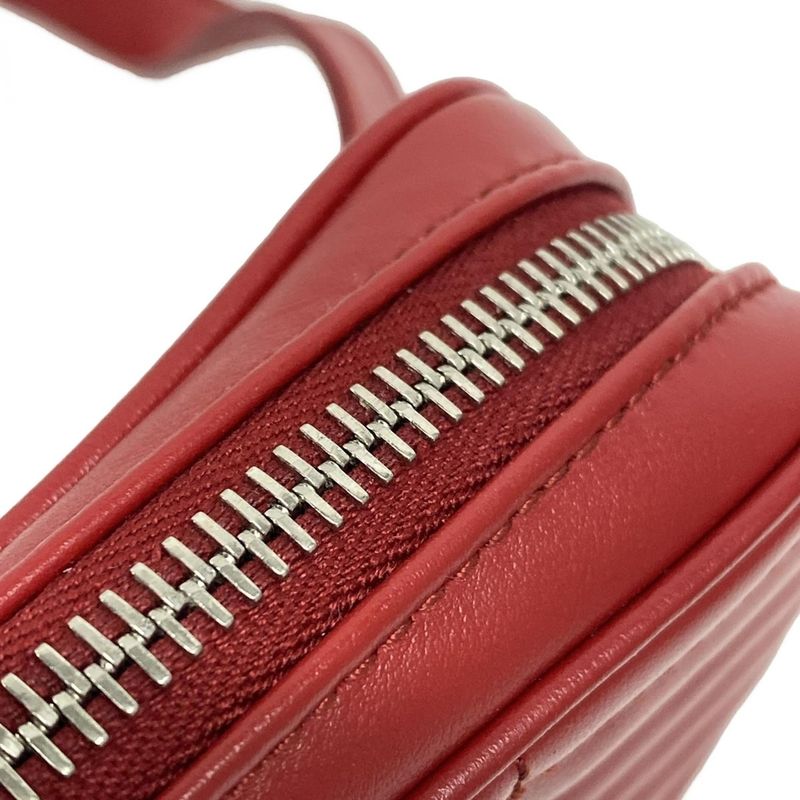 Prada Waist Pouch Diagram Red Leather