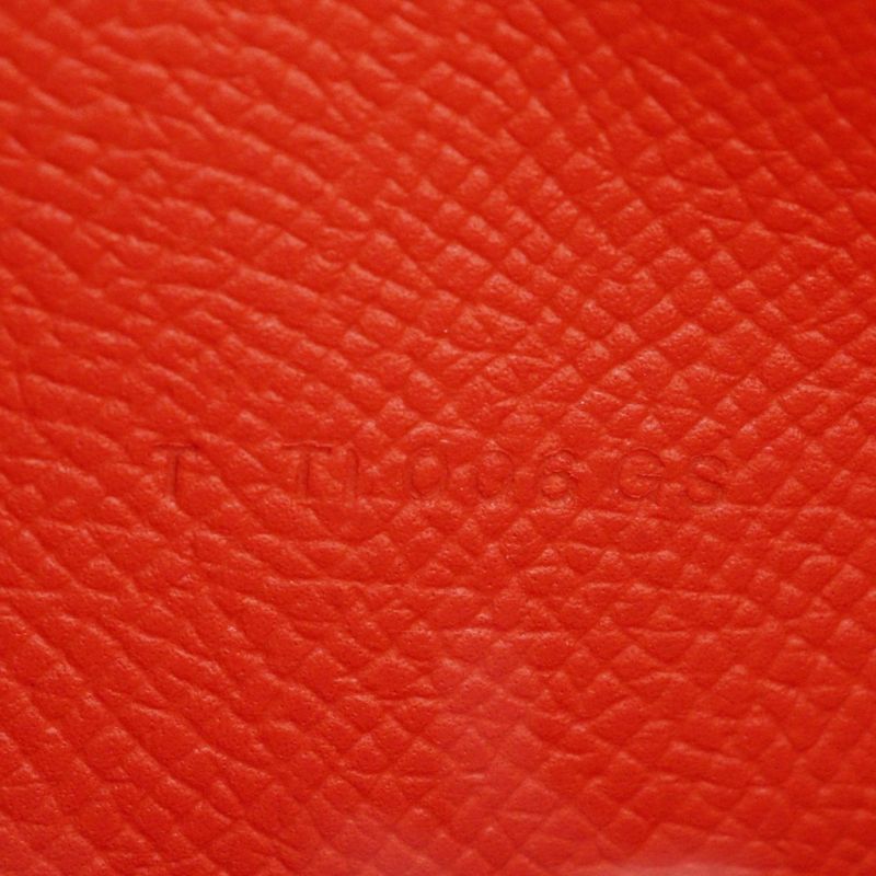 Hermes Bearn Souffle Vaux Epson Orange T Ladies Long Wallet