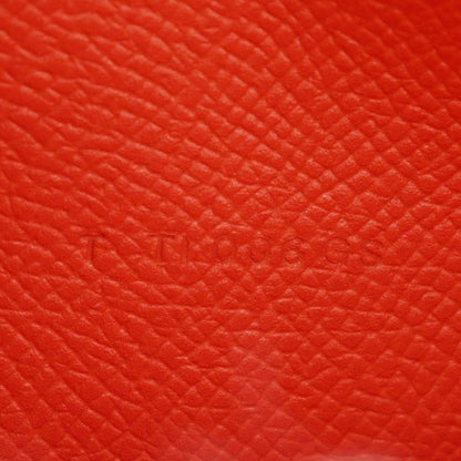 Hermes Bearn Souffle Vaux Epson Orange T Ladies Long Wallet
