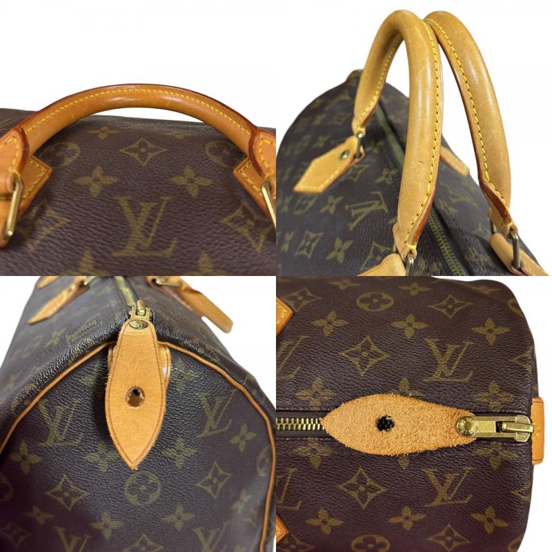 Louis Vuitton Speedy 40 Monogram Handbag Monogram Canvas M41522 Brown Women