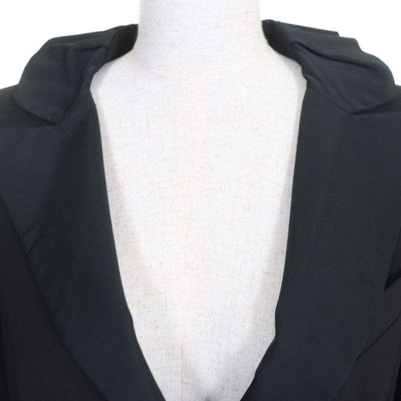 Louis Vuitton 09SS Wool Silk Blend Lined Monogram Mini Ruffle Design Jacket