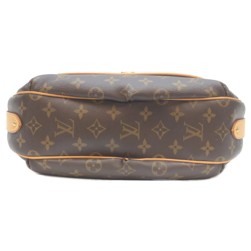 Louis Vuitton 06 M40076 Monogram Tulum PM Shoulder Bag Twist Lock Brown Women