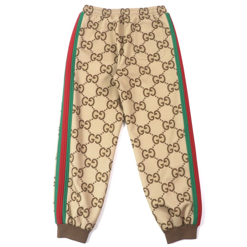 Gucci 22SS 715192 Jumbo GG Jogging Pant Brownish L Men's