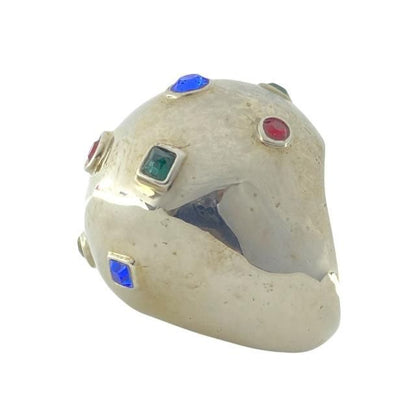 Louis Vuitton Ring Planet Strass Cocktail Ring Accessory Small Metal Rhinestone