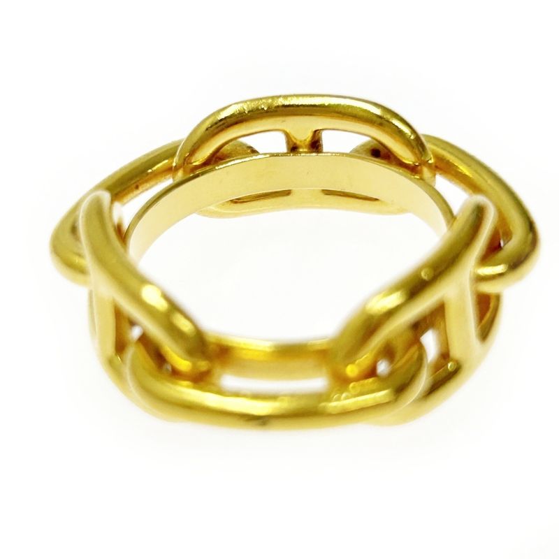Hermes GP Chaine D'ancre Scarf Ring Ladies Gold 364059 Scarf Ring