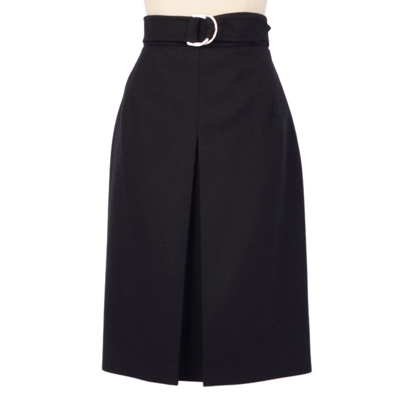 Hermes Skirt 22AW Wool None Fabric Bottoms Rede