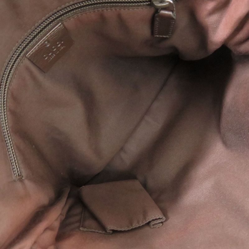 Gucci 145857 GG Canvas Brown Shoulder Bag Brown 0470 Gucci