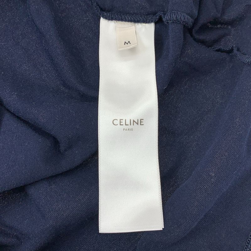 Celine | 2022aw | 16 Boxy Logo Crew Neck T-shirt Cut And Sewn | M | Dark Navy