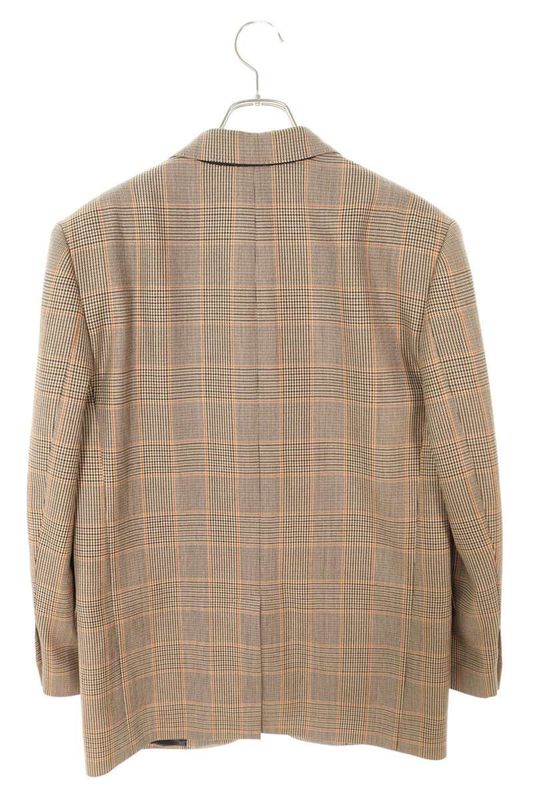 Celine 2v49f012j Wool Check Tailored Jacket Women's 36