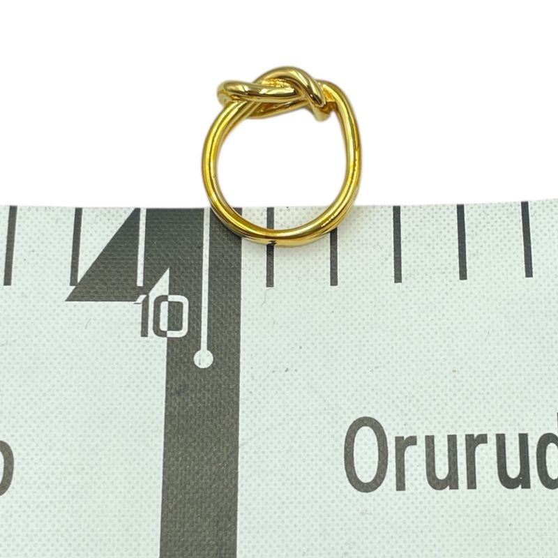 Hermes Scarf Ring Engraved Gold With Box