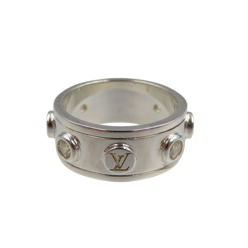 Louis Vuitton LV Studs M1622l Silver 925 L Ring 1065 Louis Vuitton